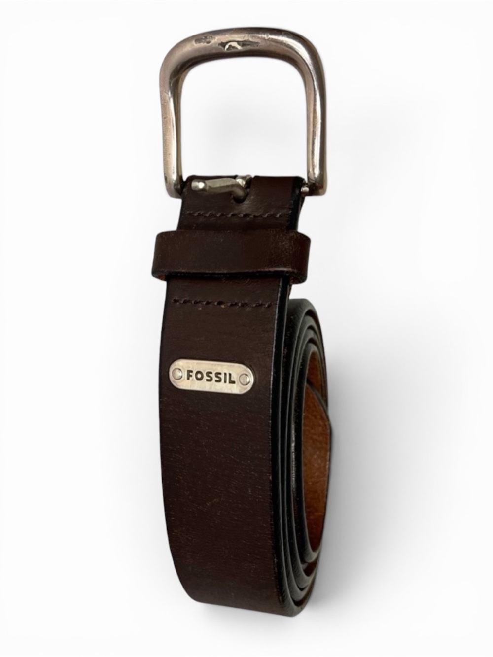 FOSSIL Genuine Leather Belt Great Condition Size 44